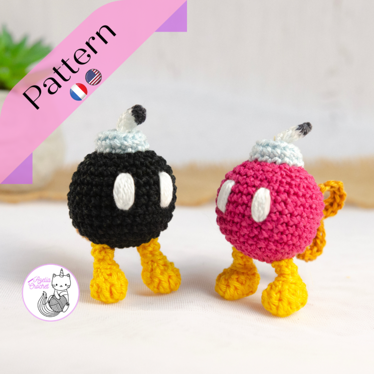 Bob omb crochet pattern Super Mario Bros