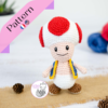 Toad crochet pattern super Mario bros