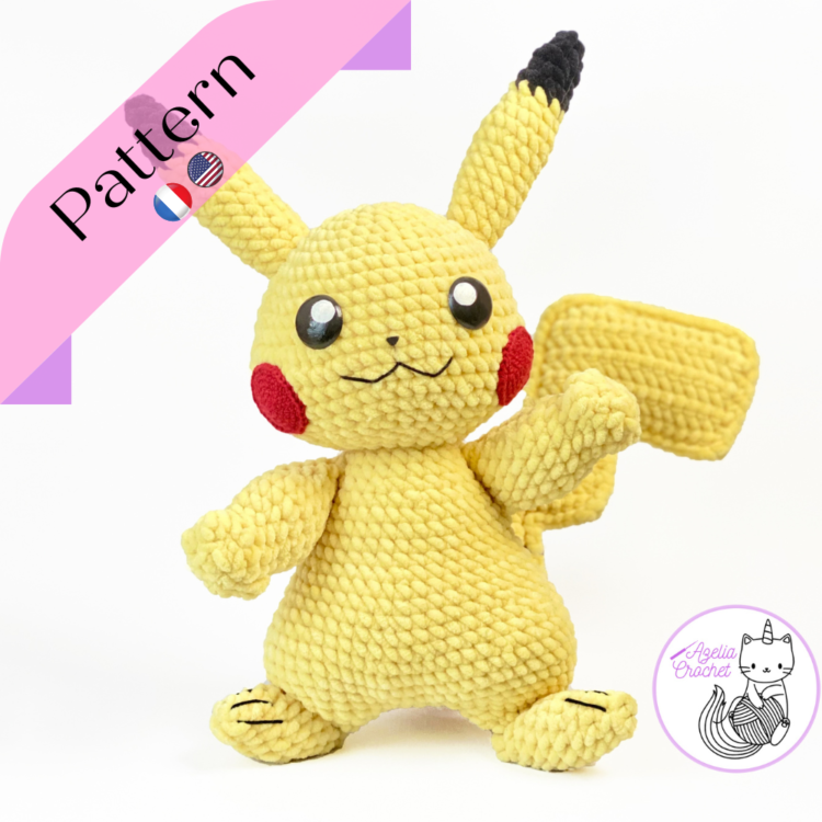 Pikachu pokemon crochet pattern