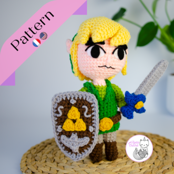 Link cartoon Zelda the windwaker crochet pattern