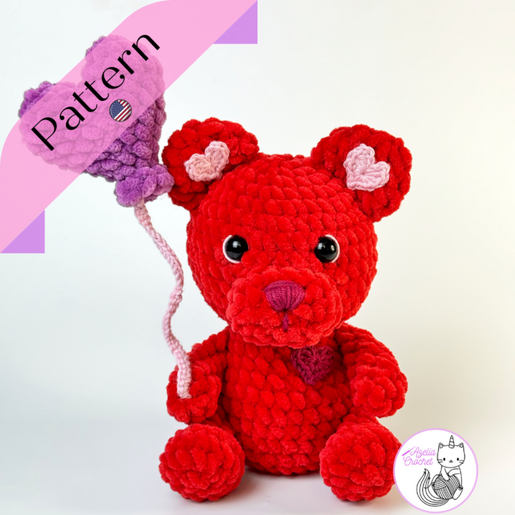 Crochet pattern Love Bear Azélia Crochet