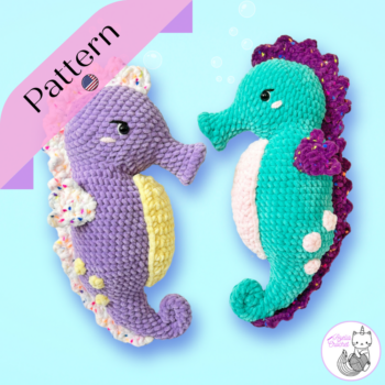 crochet pattern magical seahorse azelia crochet