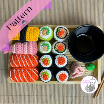 crochet pattern sushi box